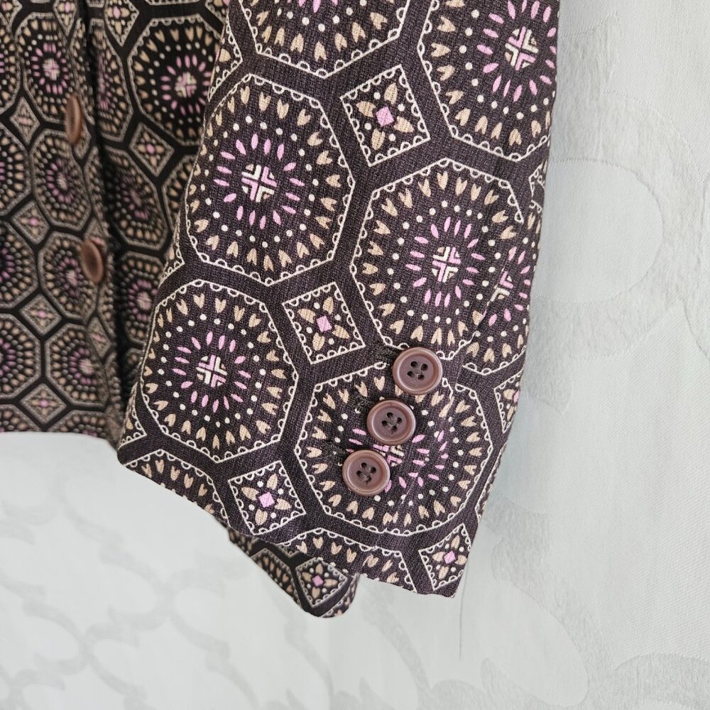 Anne Taylor Loft- Geometric Pattern Jacket - image 7